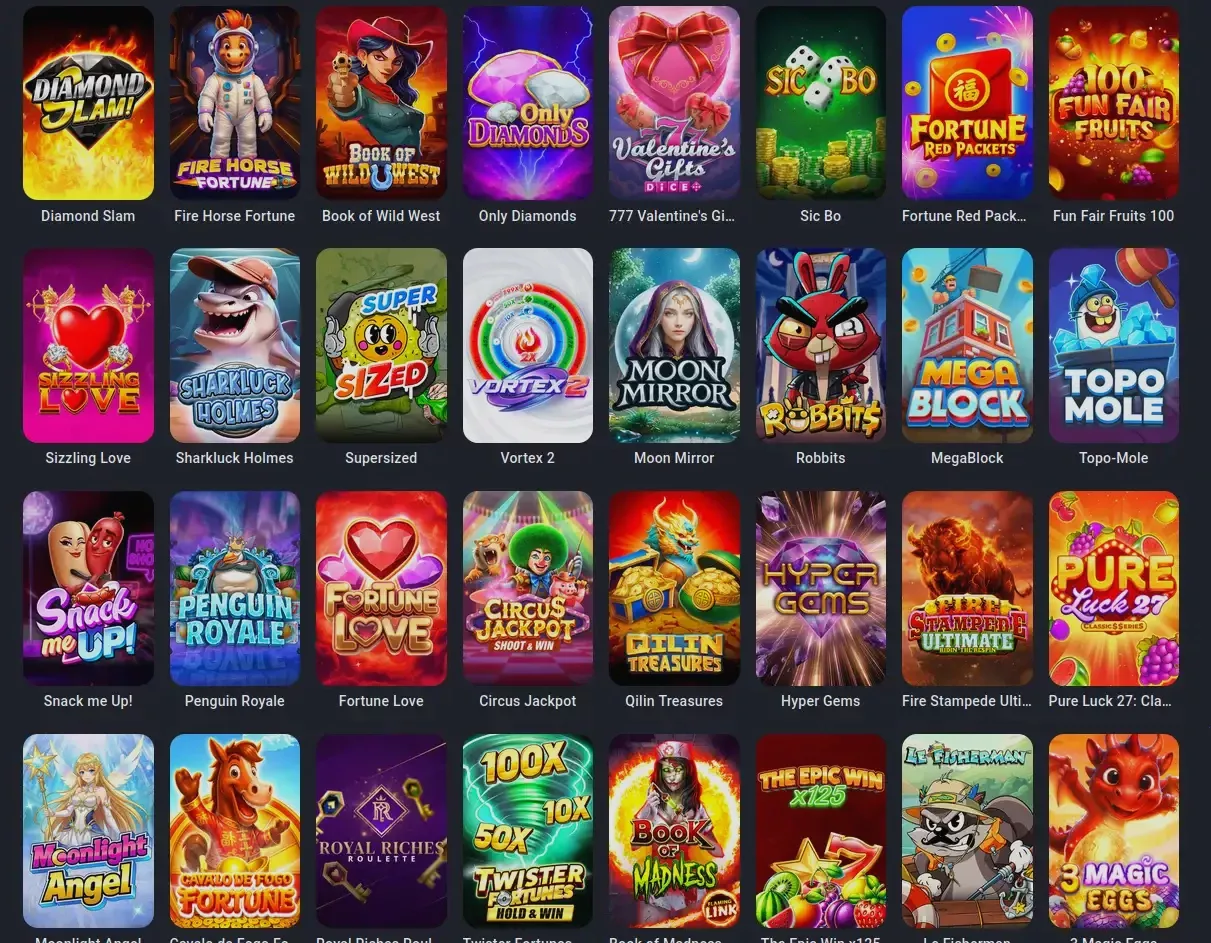 Игровой интерфейс казино Эпикстар